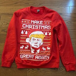 Trump make Christmas great again sweatshirt size small
